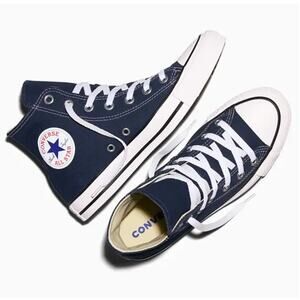 Converse Unisex Navy Chuck Taylor All Star Canvas Hi Sneakers Size W's 15/M's 13